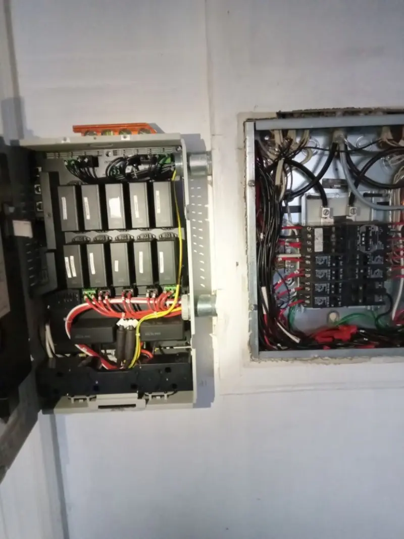 Electrical panel upgrade completed for Security Camera Wiring in Lake Sarasota